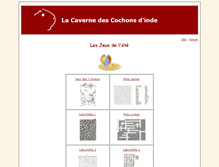 Tablet Screenshot of jeux.onyx-cavia.com